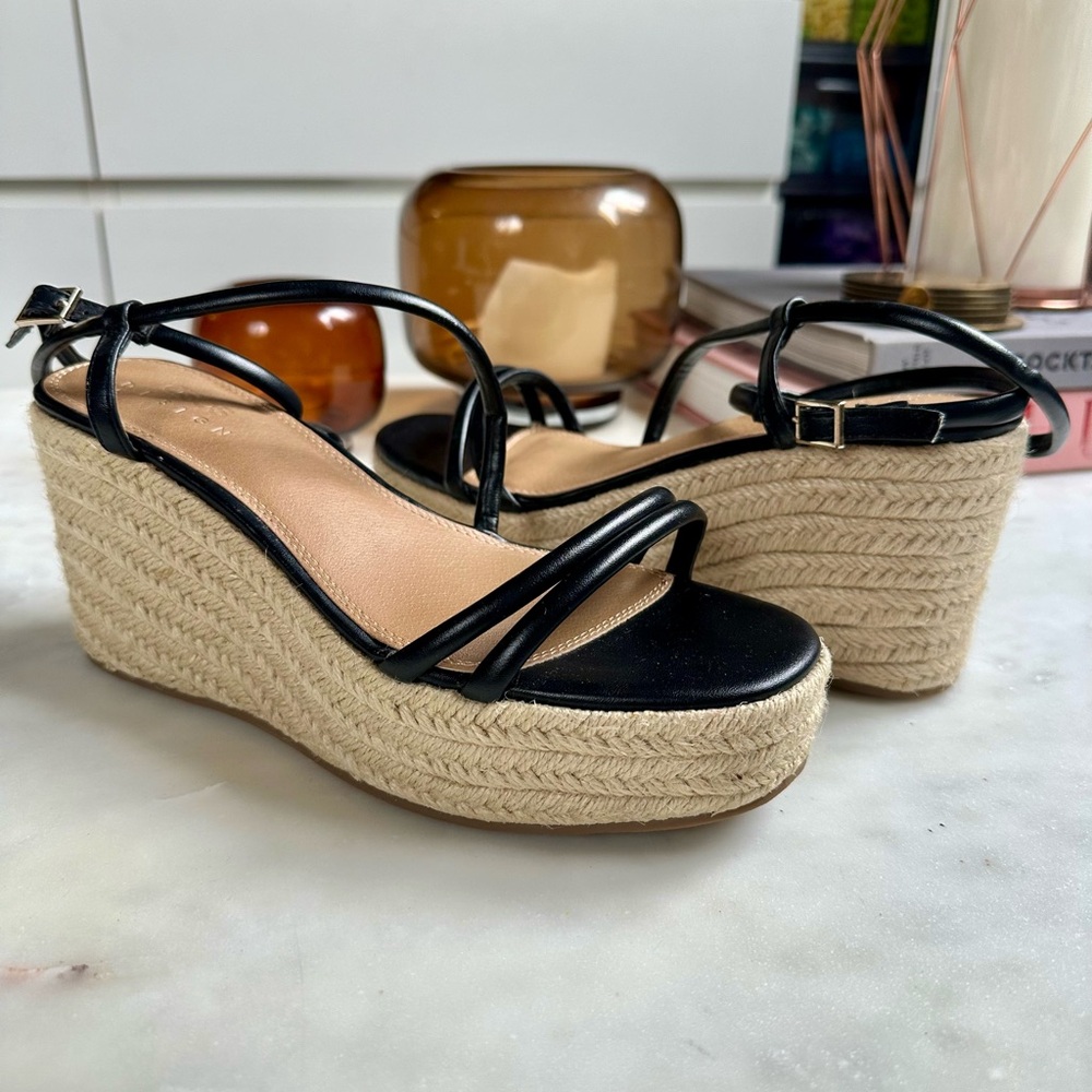 ASOS Design Black Espadrilles NWOB